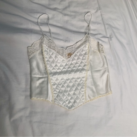 RARE Gold label Victoria’s Secret Vintage twee coquette Lolita crop camisole - Picture 1 of 4